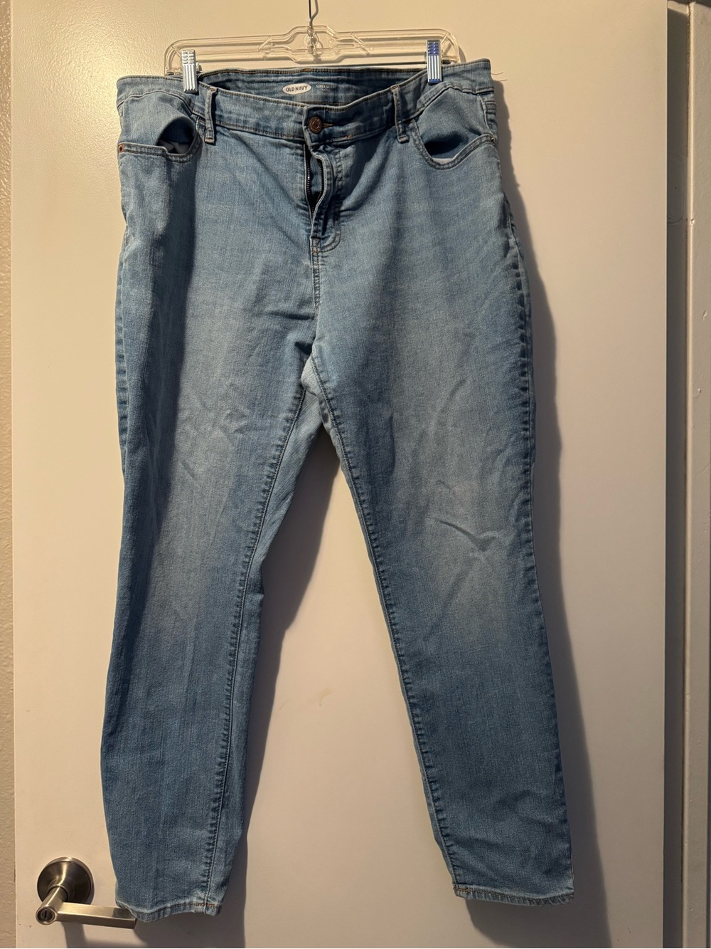 Old Navy Light Blue Skinny Jeans - High Rise Stretch Denim